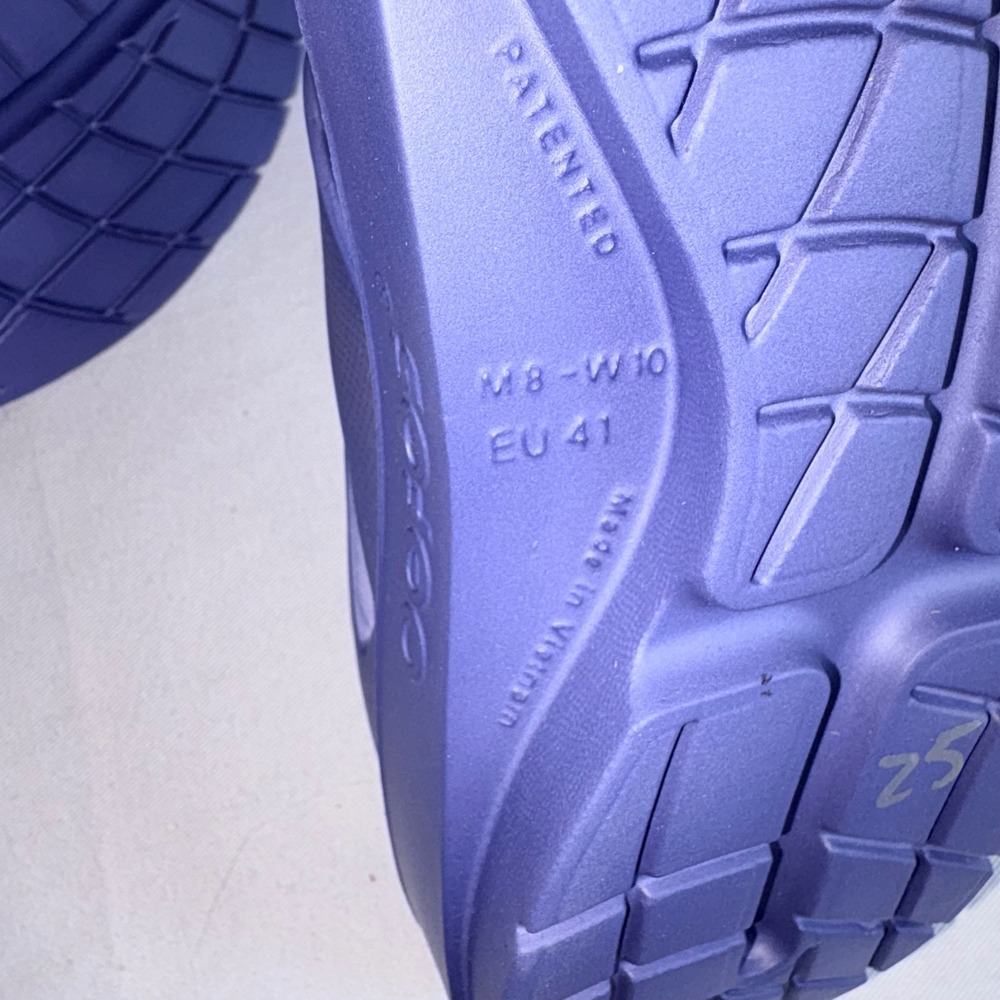 OOFOS OOCANDOO Sandals 10 Water Drop New Purple Recovery Comfort Strap Shoes - Picture 9 of 9